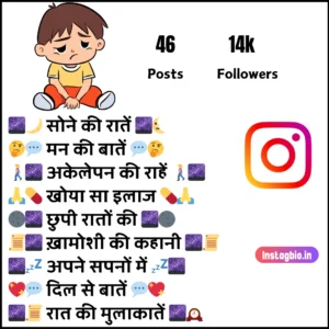 Alone Instagram Bio Hindi