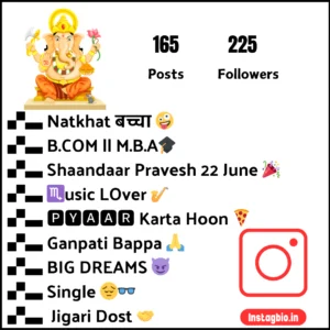 Ganesh Ji Instagram Bio Ideas