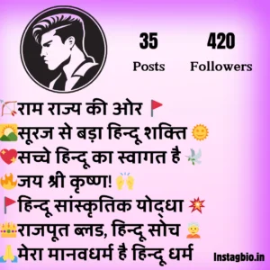 Hindu Bio For Instagram In Hindi
