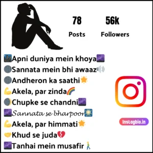 Instagram Bio For Alone Boys