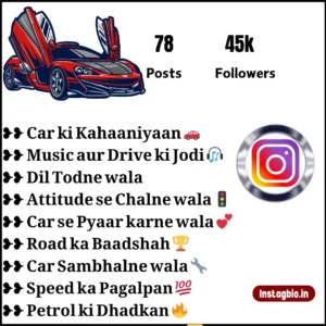 Instagram Bio For Car Lovers