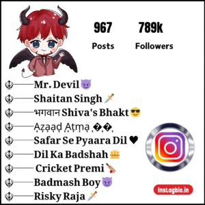 Instagram Bio For Devil Boys