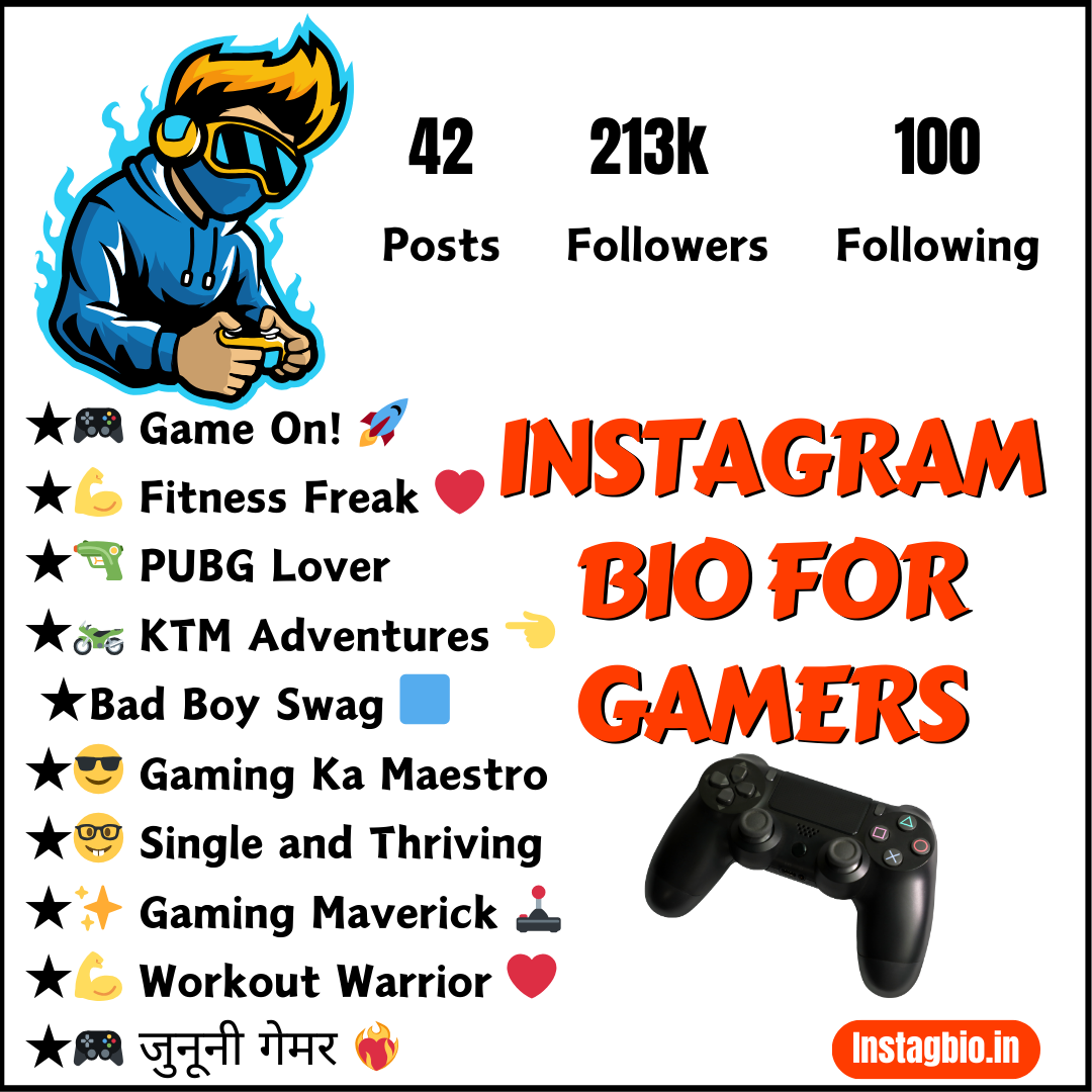 Instagram Bio For Gamers Instagbio.in