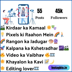 Instagram Bio For Video Creator Boy
