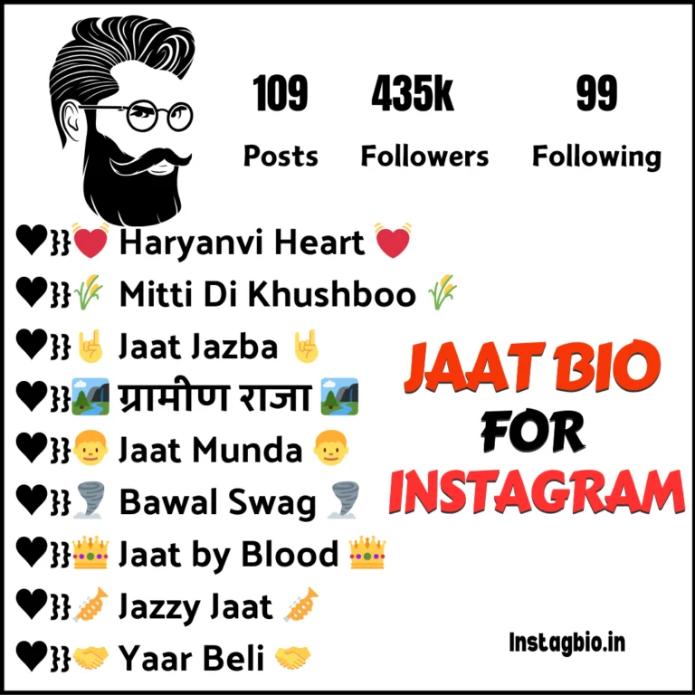 Jaat bio for instagram instagbio.in