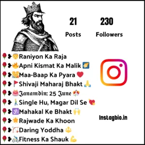 Maharana Pratap Instagram Bio