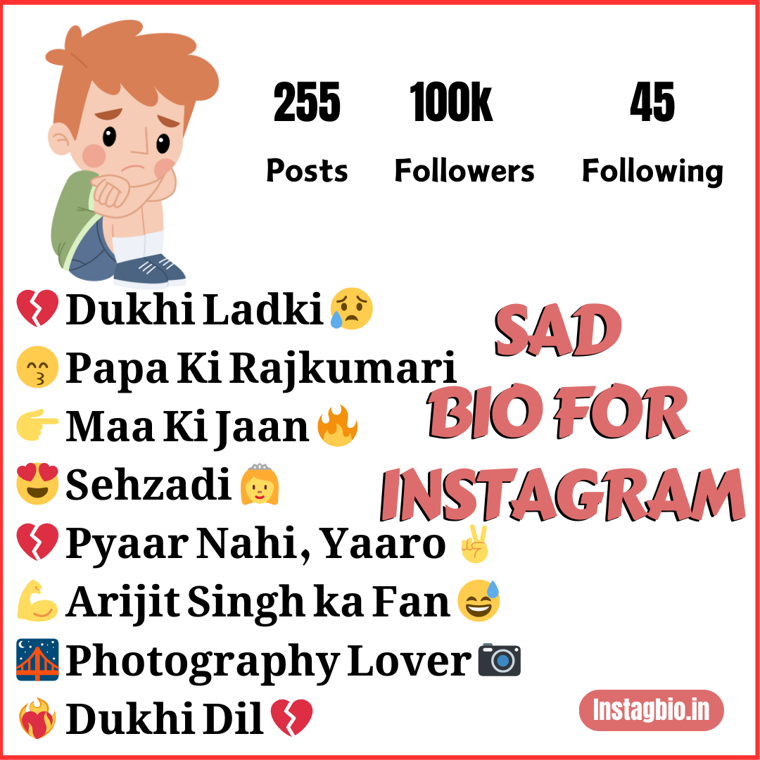 Sad Bio For Instagram instagbio.in