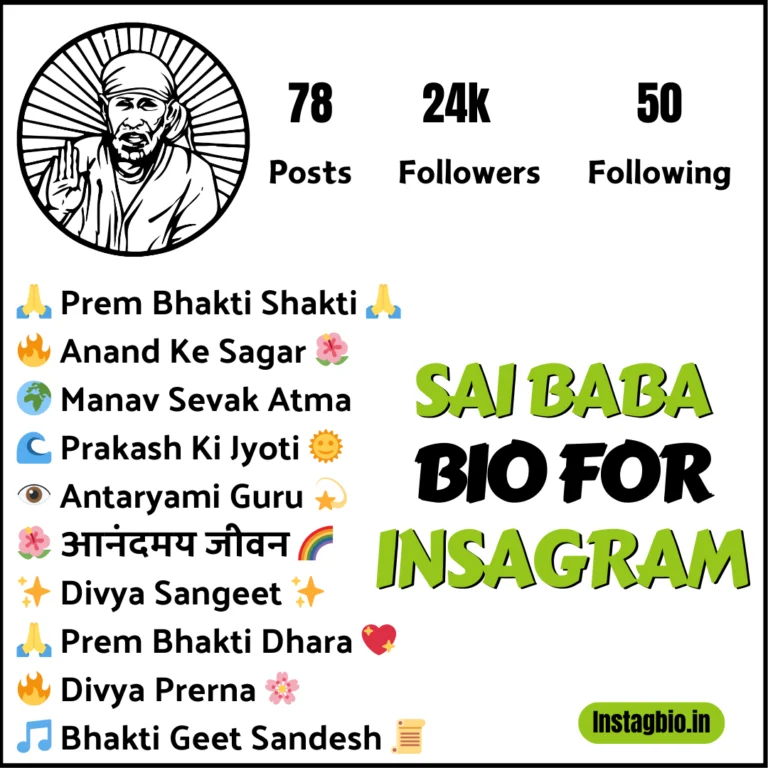 Sai Baba Bio For Instagram