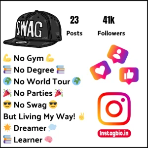 Swag Bio For Instagram Copy and Paste