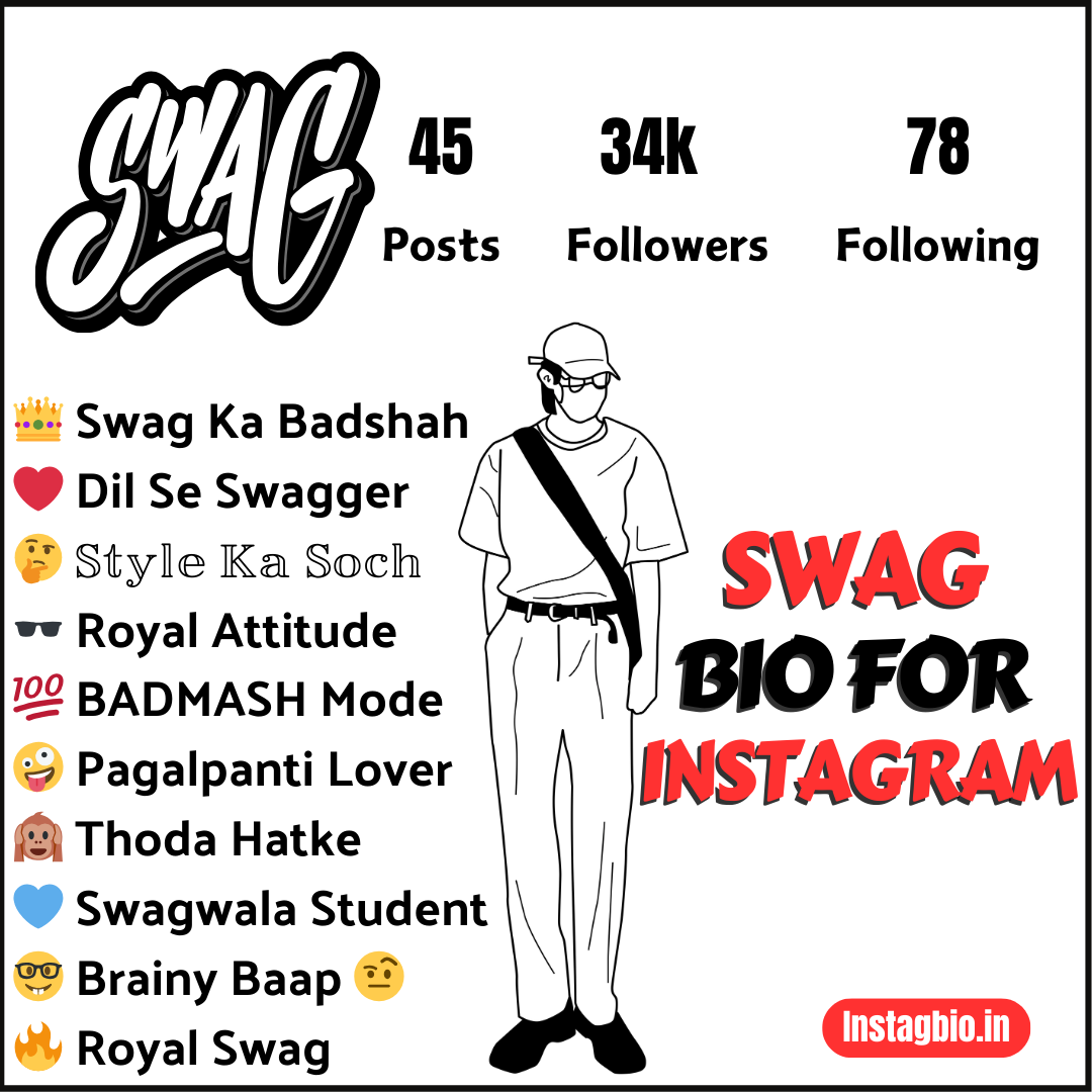 Swag Bio For Instagram Instagbio.in