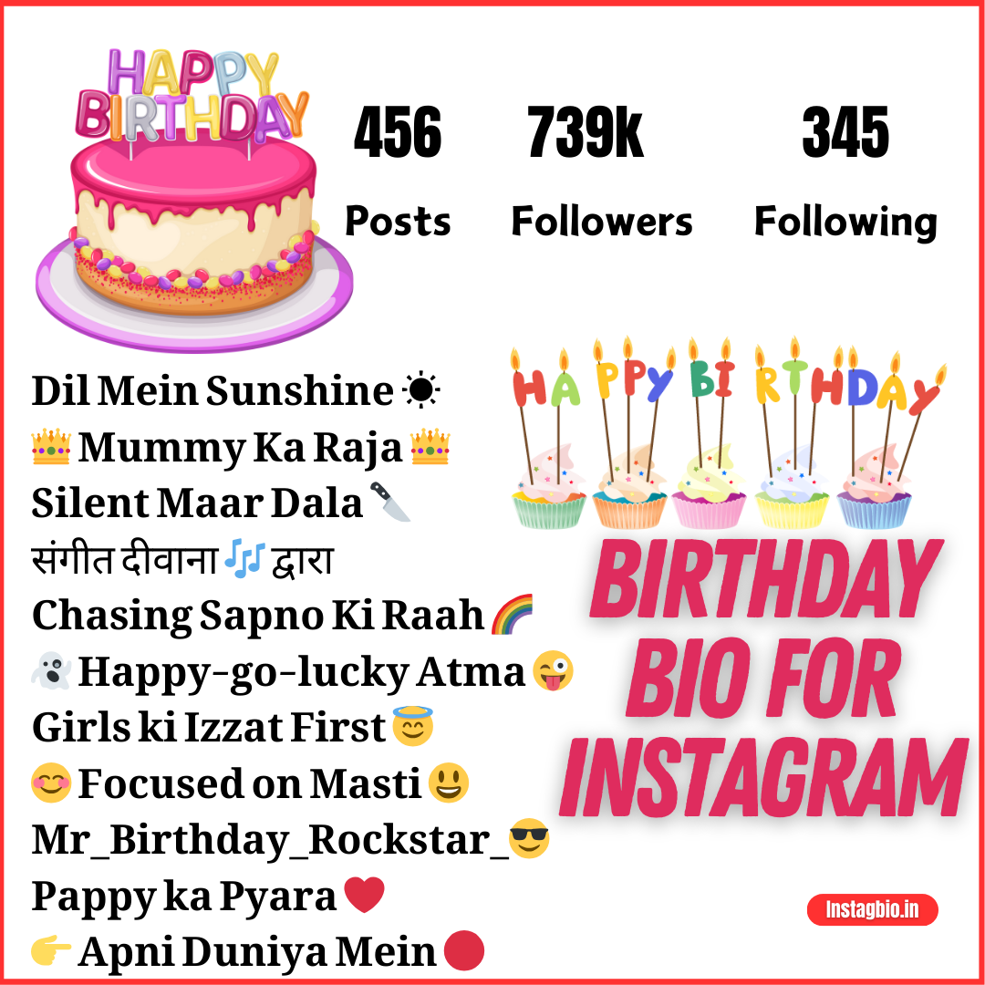 Birthday Bio For Instagram Instagbio.in