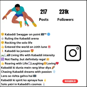 Instagram Bio For Kabaddi Lovers 2024