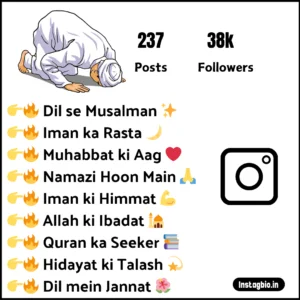 Instagram Bio For Muslim Boys