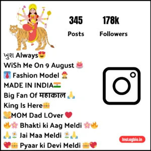 Instagram Bio Meldi Maa