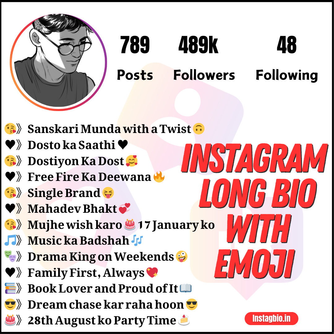 Instagram Long Bio With Emoji Instagbio.in