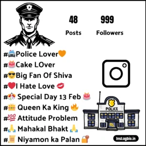 Police Instagram Bio